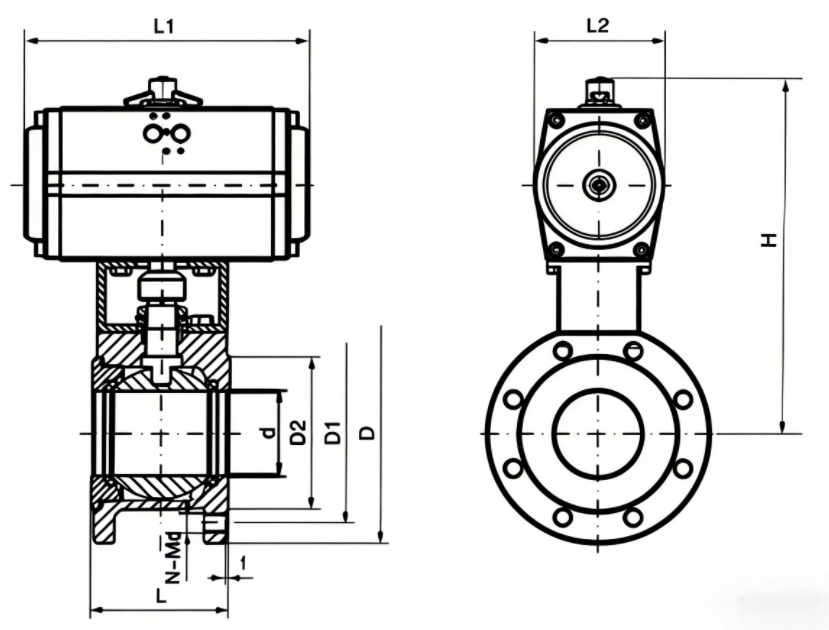 High-pressure floating ball valve