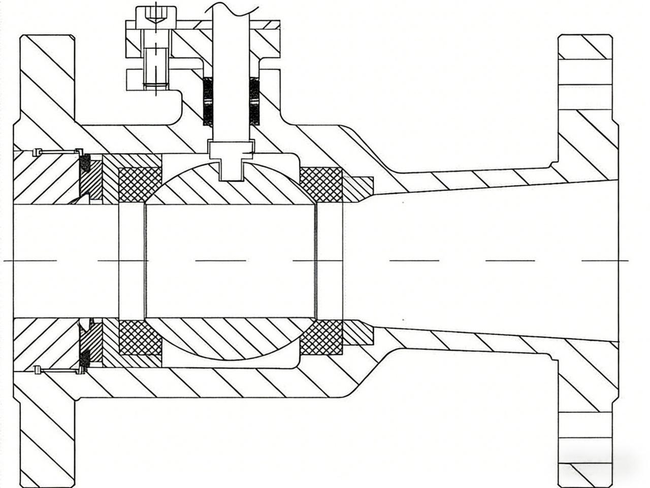 High-pressure floating ball valve