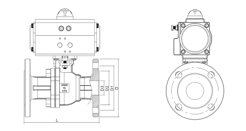 High-pressure floating ball valve